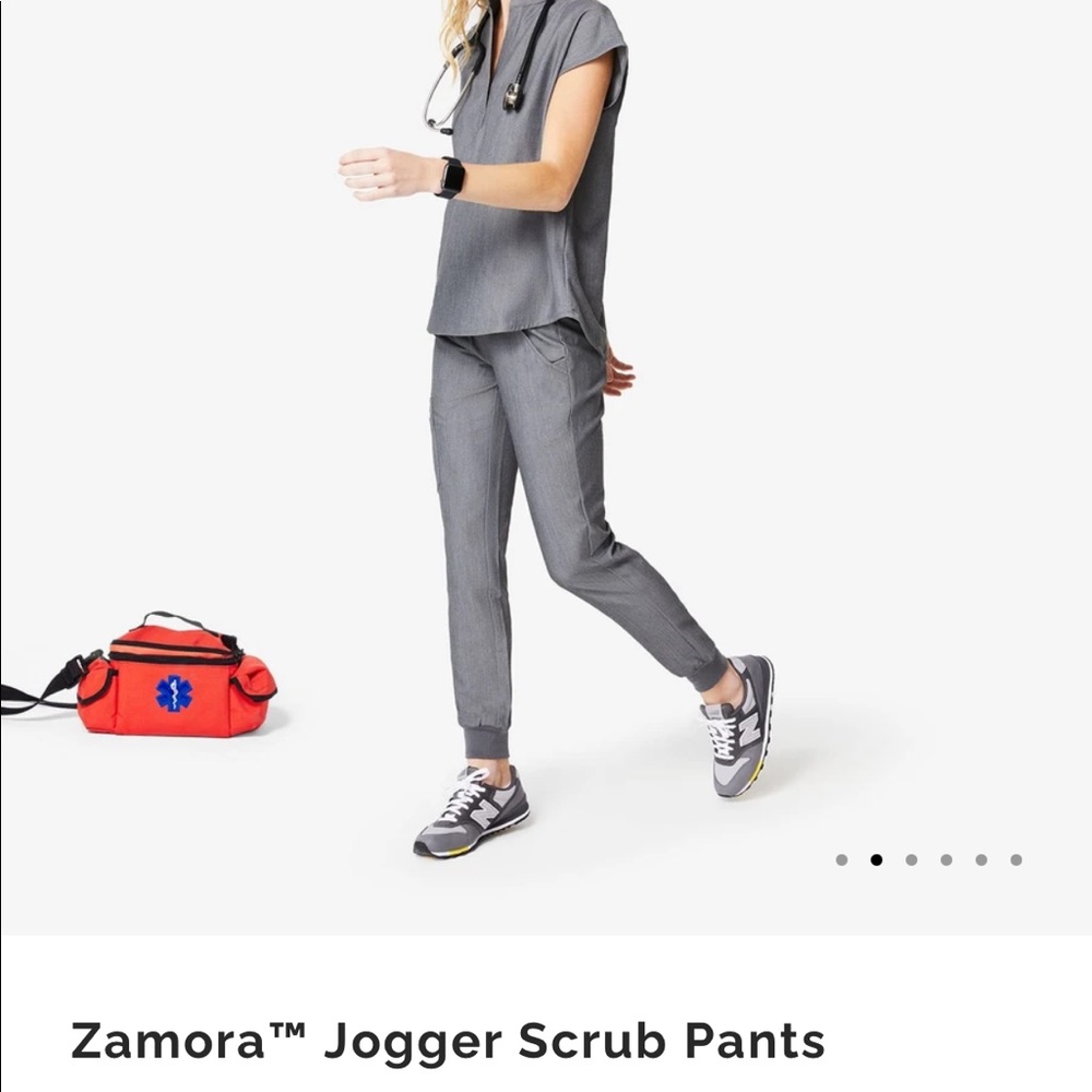 Figs Zamora Jogger Scrubs - Graphite